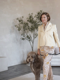 Hose Padme Graphic Muster Komfortbund