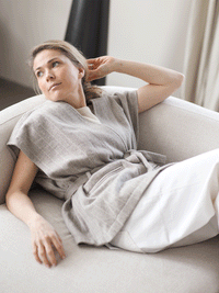 Weste Moon Herringbone Cashmere Blend