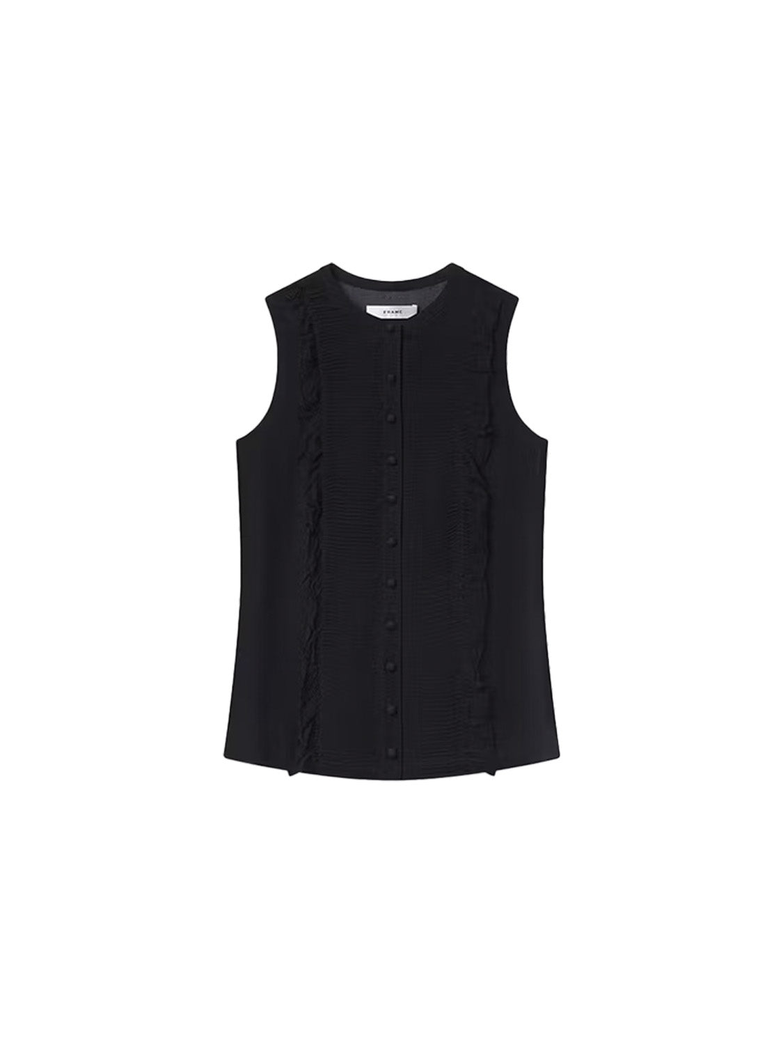 Gerüschte Smoking-Seidenbluse