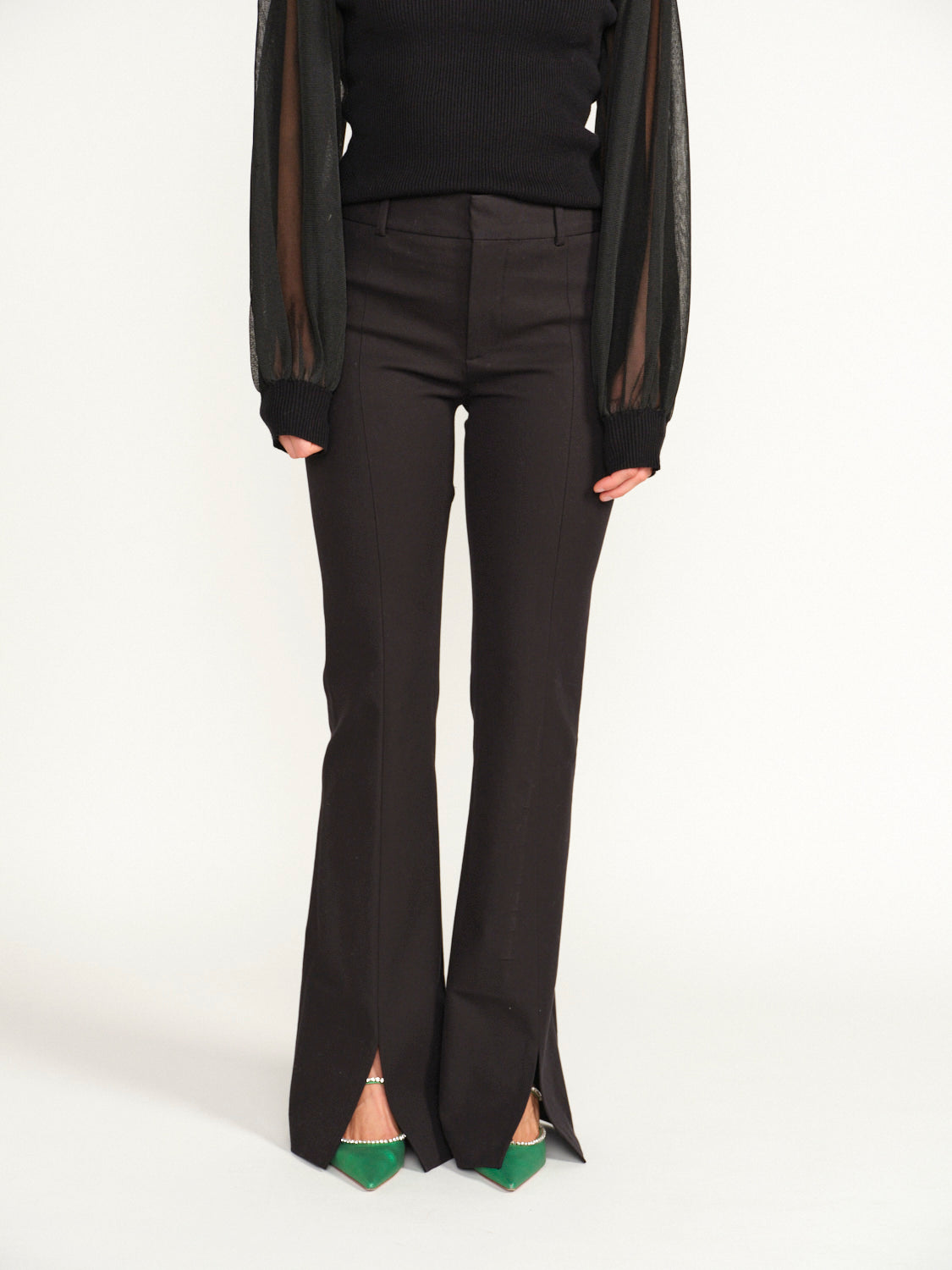 Le High Flare Split – Straight Leg Trousers