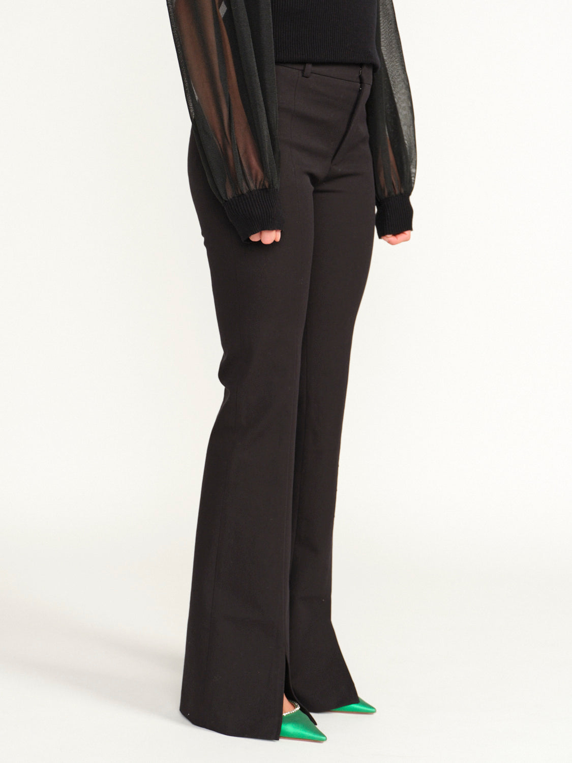 Le High Flare Split – Straight Leg Trousers