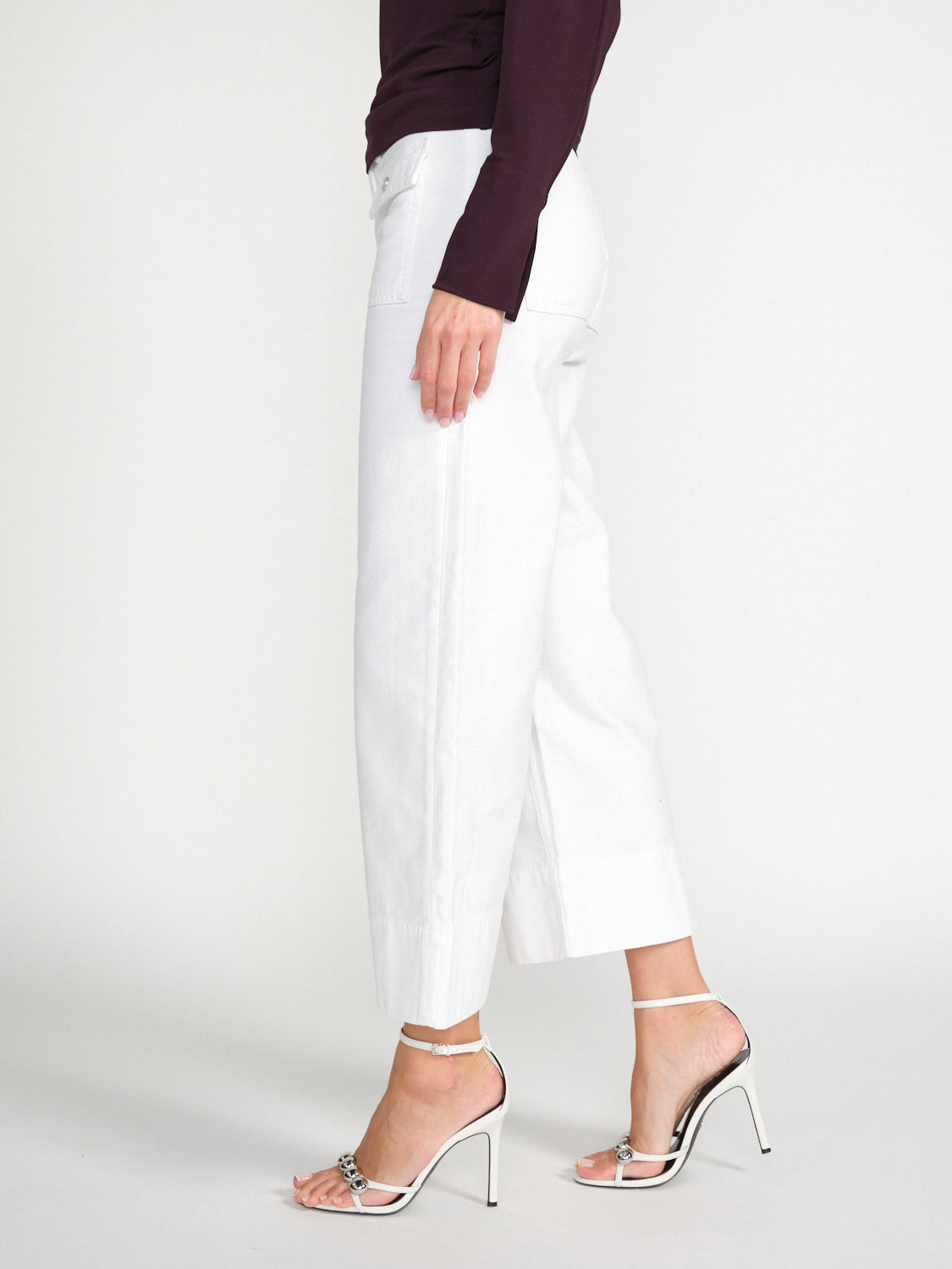 Twill-Hose mit geradem Bein 