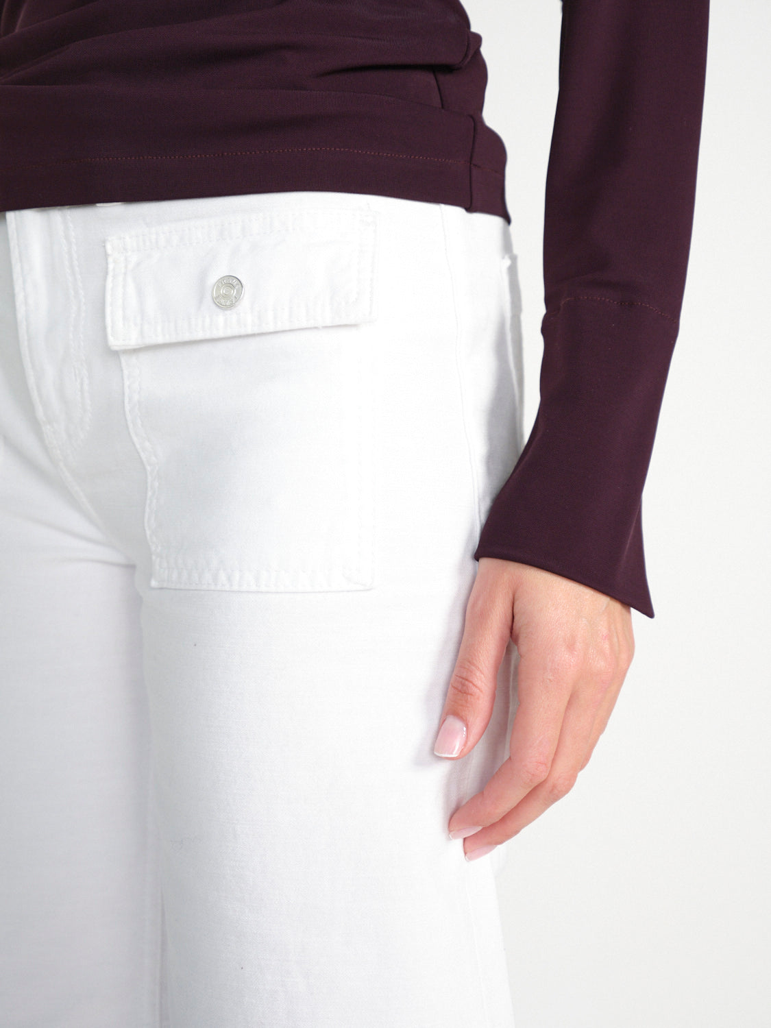 Twill-Hose mit geradem Bein 