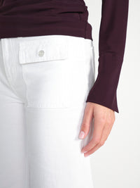 Twill-Hose mit geradem Bein 