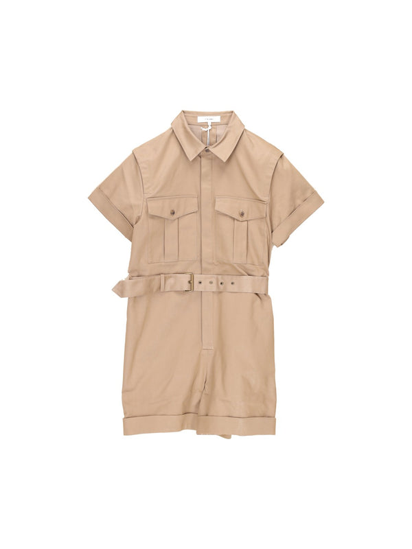Utility – Short jumpsuit made from a cotton blend