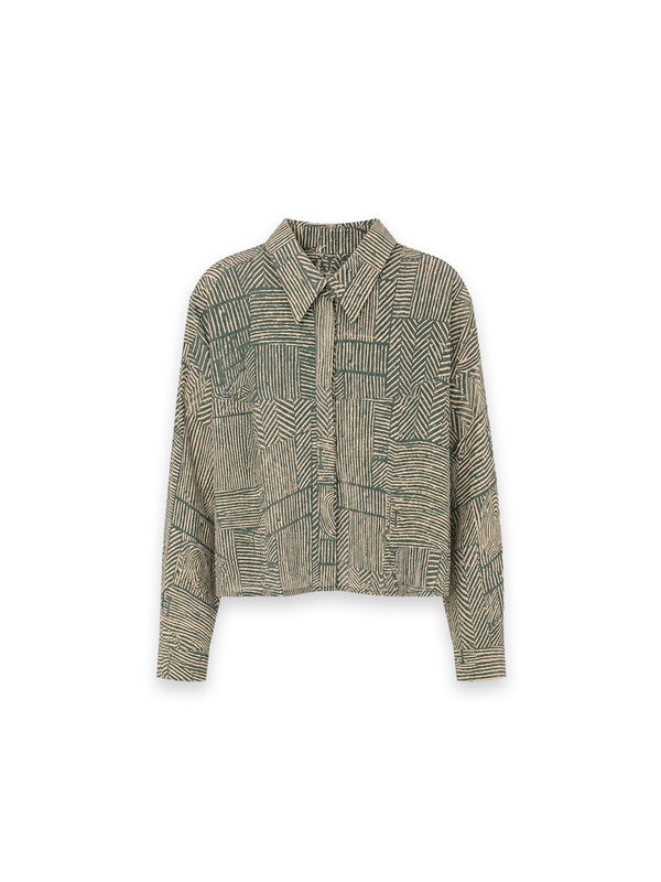 Barre Print Bluse