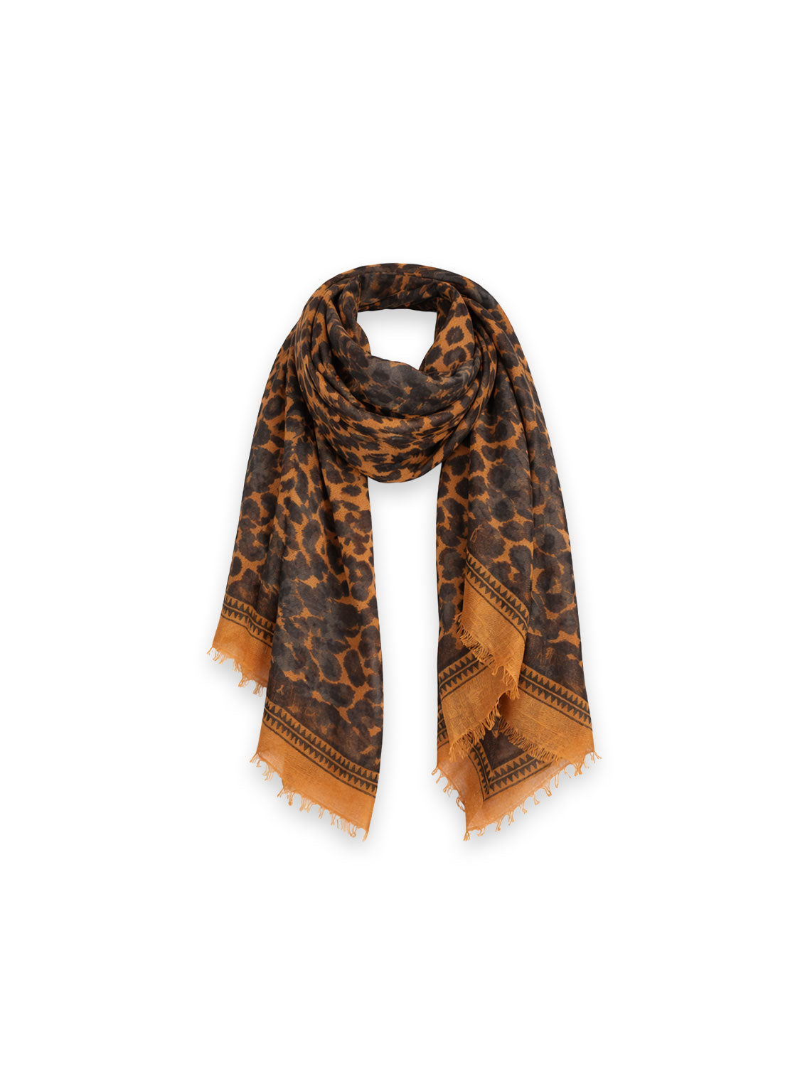 Felted Stole Print Cheetah – Schal mit Leoparden-Print