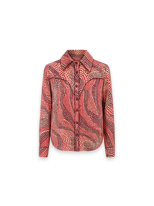 Root Australia Print Bluse