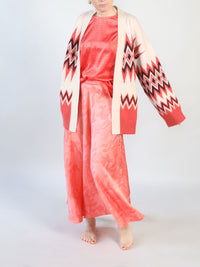 Strickjacke mit Chevron Muster