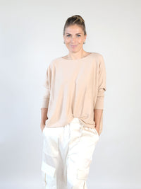 Leichter Pullover aus Baummwoll-Cashmere Mischung