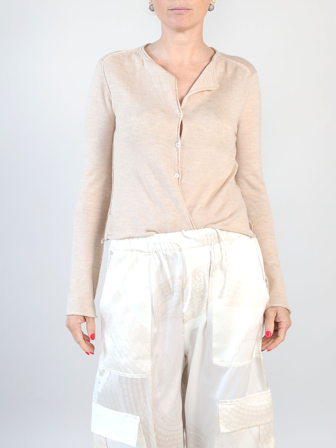 Leichte Strickjacke aus Wolle-Cashmere Mischung