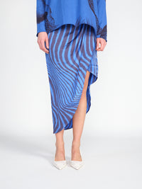 Dara Okapi – Midirock aus Seide mit Muster  