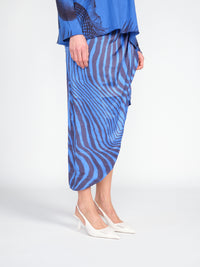 Dara Okapi – Midirock aus Seide mit Muster  