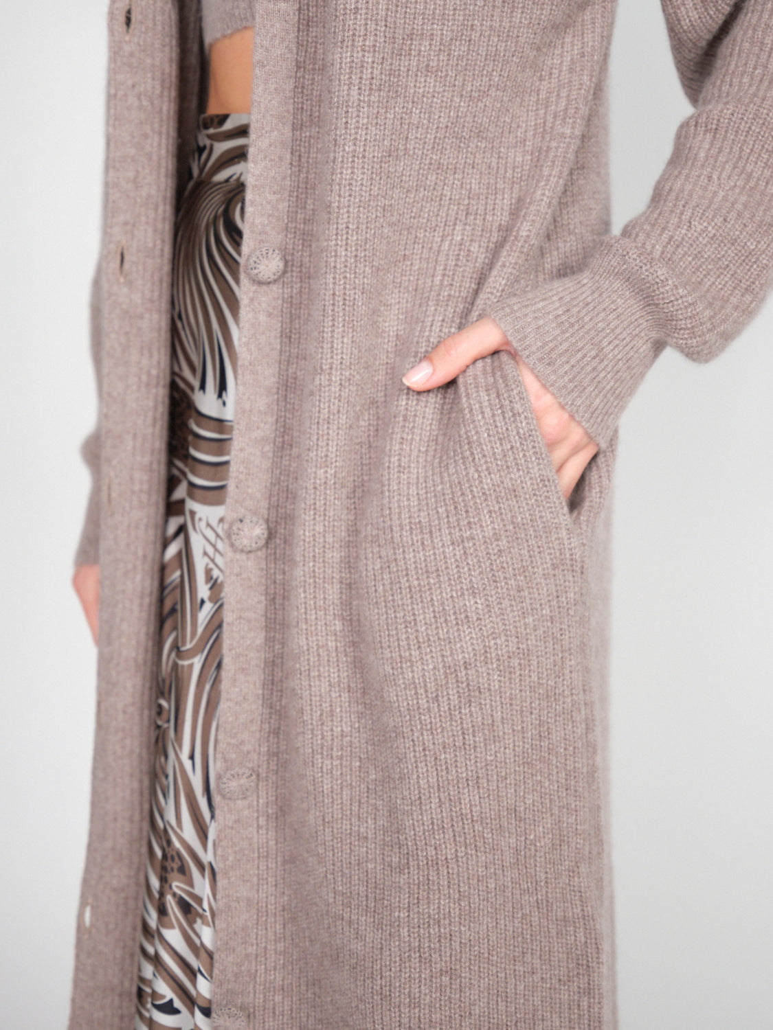 Aramis Caribou – Long-Cardigan aus Kaschmir