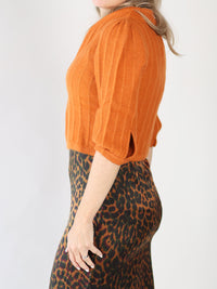 Kurze Strickjacke aus Cashmere