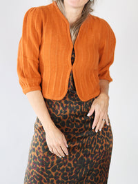 Kurze Strickjacke aus Cashmere