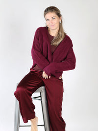 Kurze Strickjacke aus Cashmere