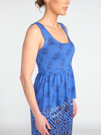 Libre Equipe – Top mit Schößen aus Seiden-Cashmere-Mix 