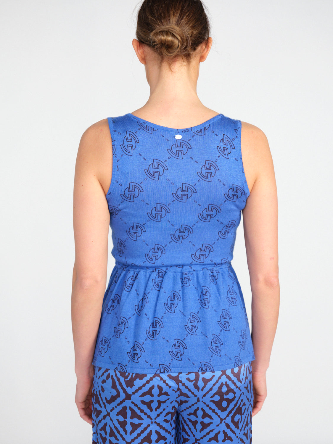 Libre Equipe – Top mit Schößen aus Seiden-Cashmere-Mix 