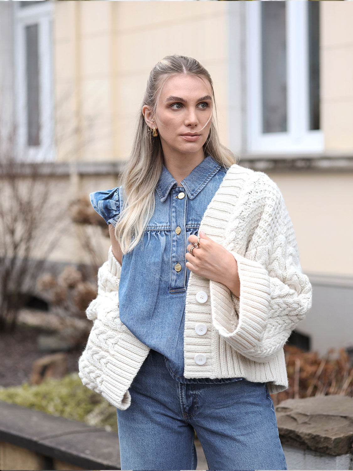 Light Weight - Denim Bluse