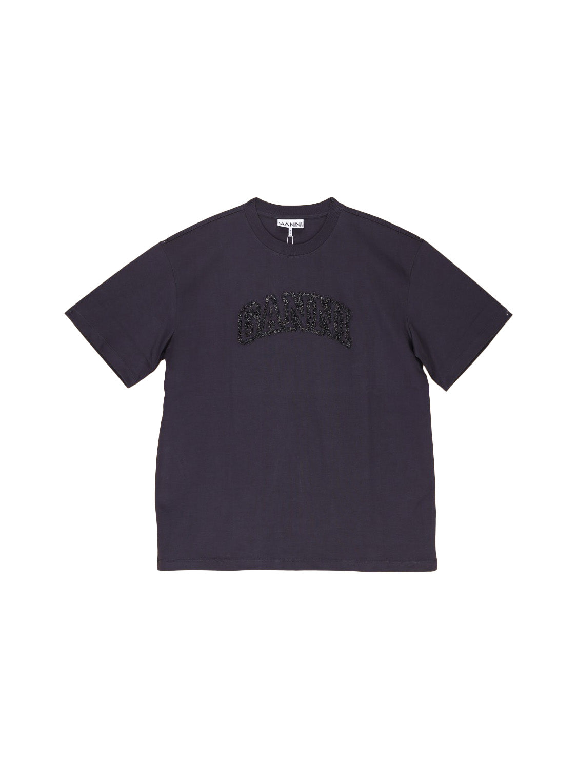 Heavy Cotton T-Shirt mit Glitzer Branding