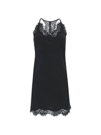 Razer – Seiden-Minikleid mit Spitzen-Details  