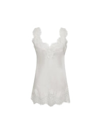 Megan – Seiden-Top mit Spitzen-Details