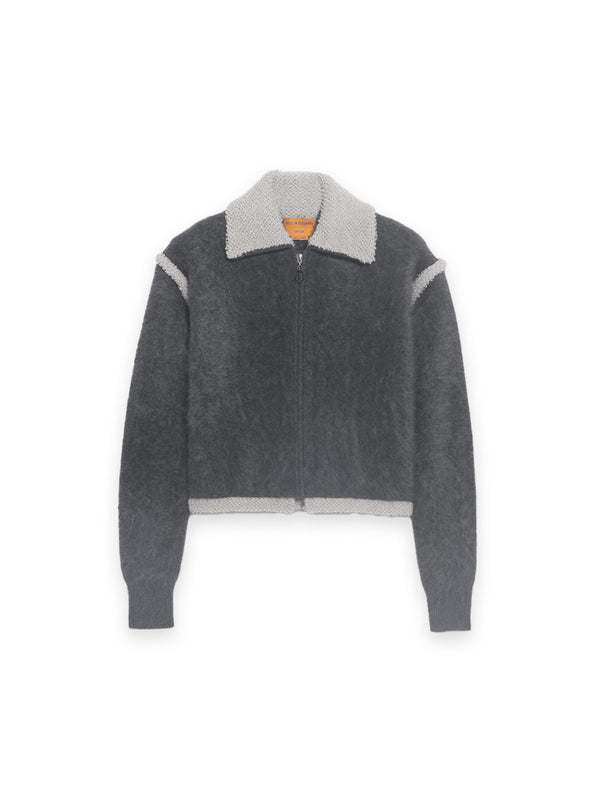 Grizzly Frankie – Bomberjacke aus Brushed-Cashmere