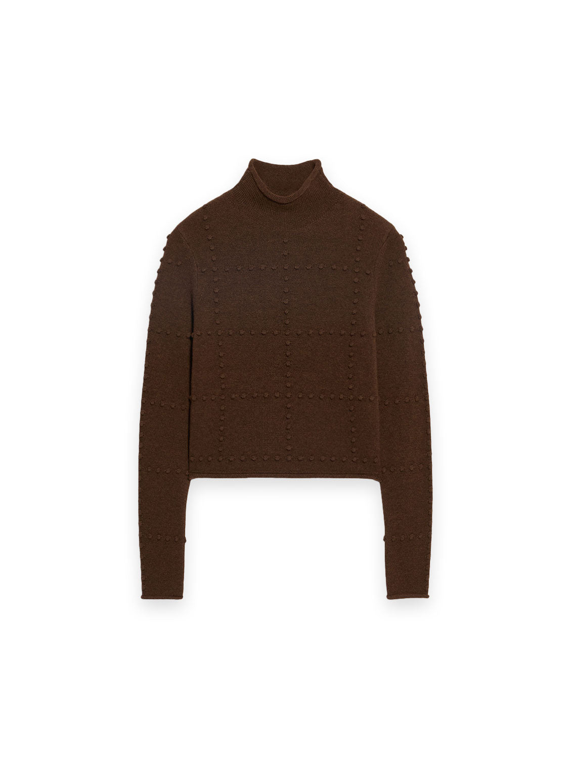 Popcorn – Rollkragenpullover mit Popcorn-Stitch