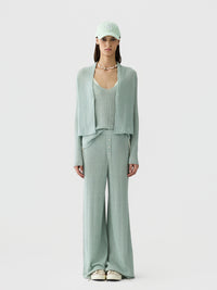 Rib Hose mit weiter Silhouette
