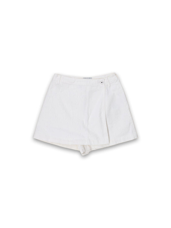 Textured Hosenrock aus Baumwolle