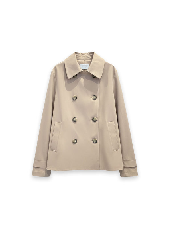 Cropped Trench - wasserabweisender Trenchcoat aus Techstoff