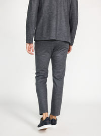 Jogg-Hose aus Wolle mit Musterung  