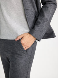 Jogg-Hose aus Wolle mit Musterung  