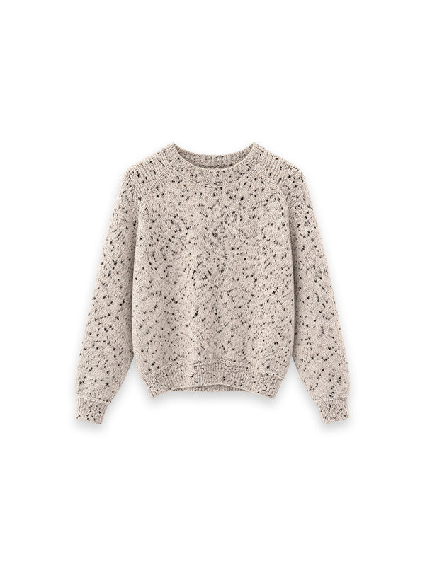 Anya - Gesprinkelter Pullover aus Alpaca