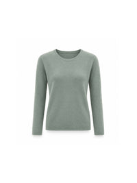 Iris von Arnim Laureen – Kaschmirpullover mit Rundhalsausschnitt in Farn