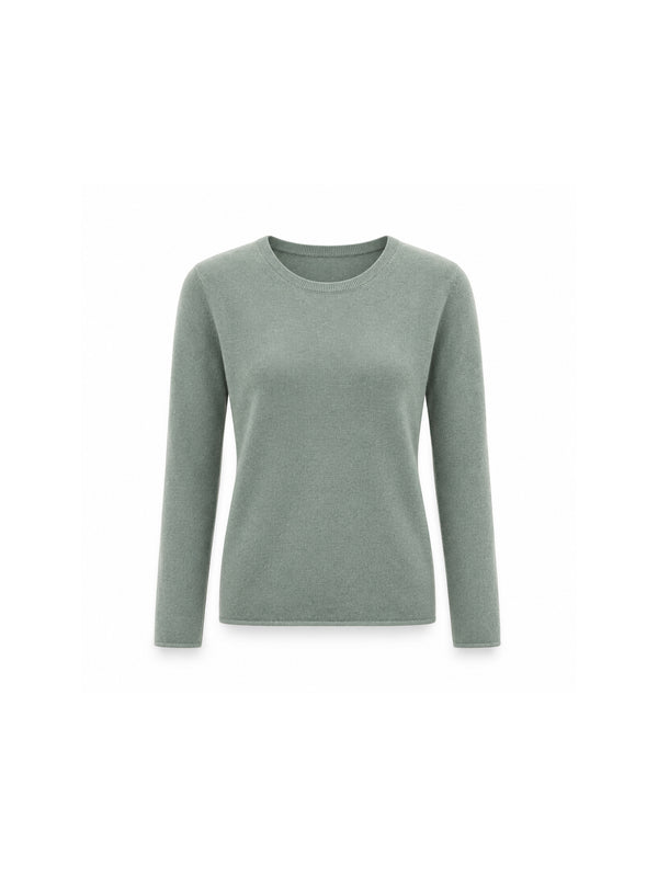 Iris von Arnim Laureen – Kaschmirpullover mit Rundhalsausschnitt in Farn