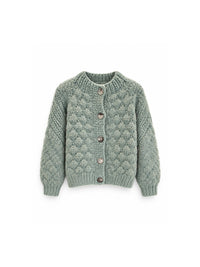 Iris von Arnim Lioma – Handstrickjacke mit Noppenstruktur in Farn