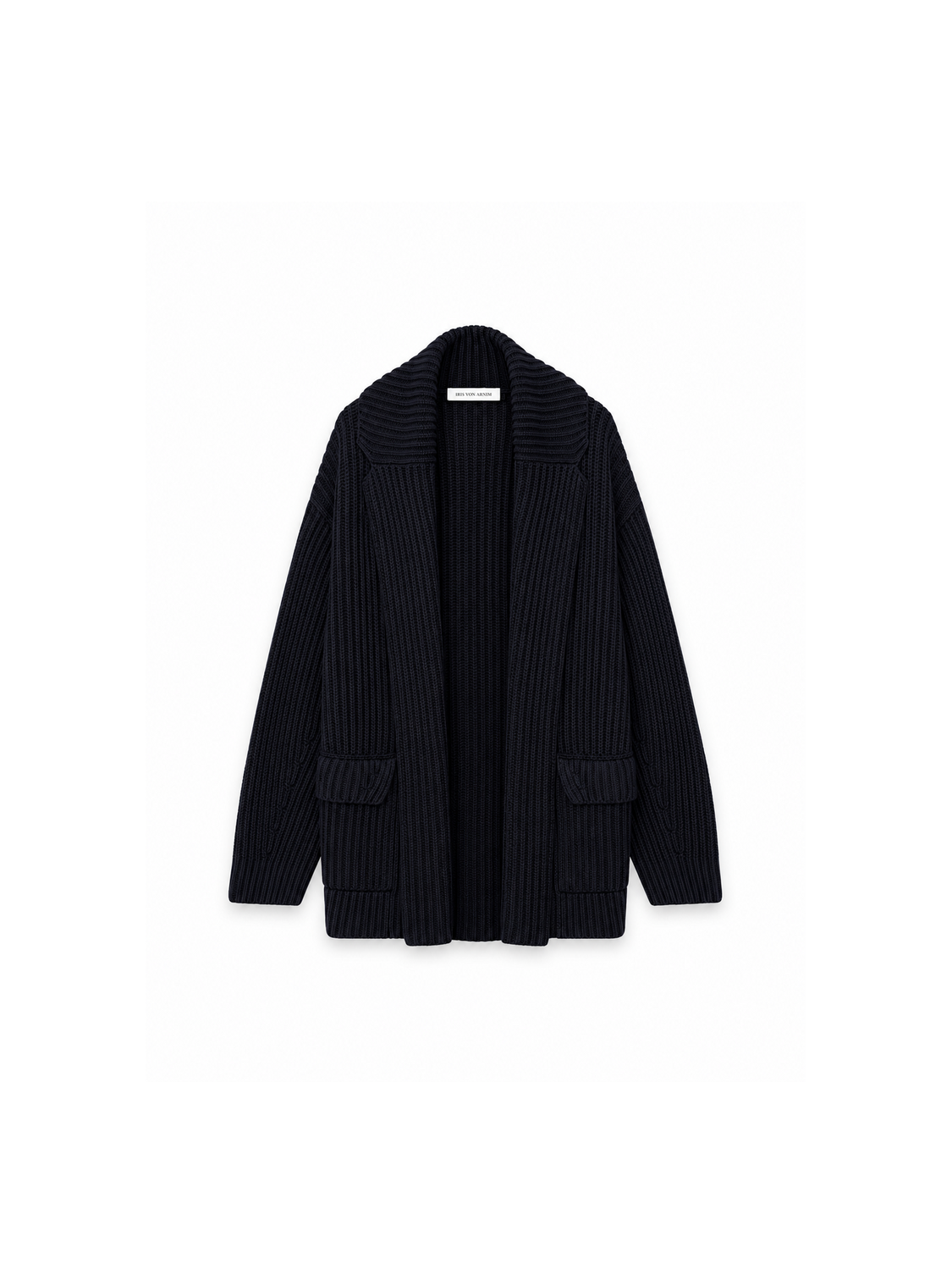 Iris von Arnim Panea Cashmere-Cardigan mit Reverskragen – Vorderansicht