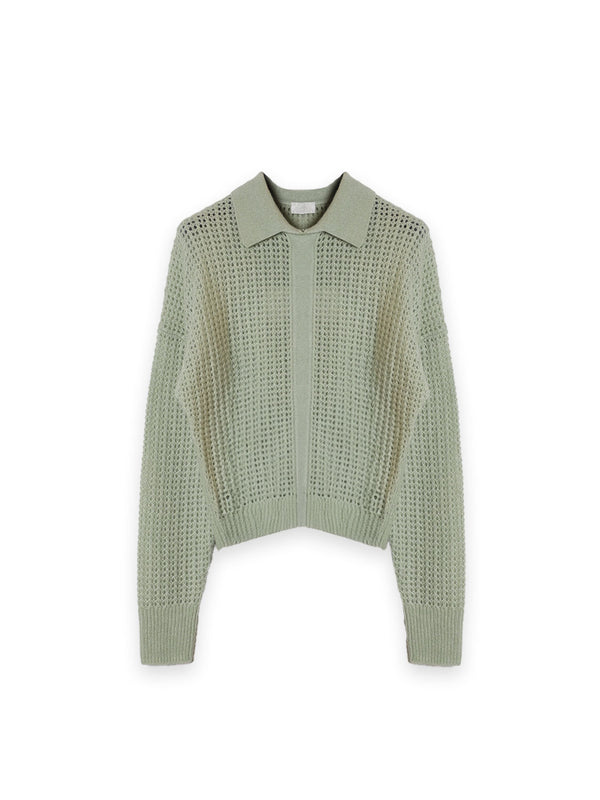 Peonia – Pullover mit verdeckter Knopfleiste