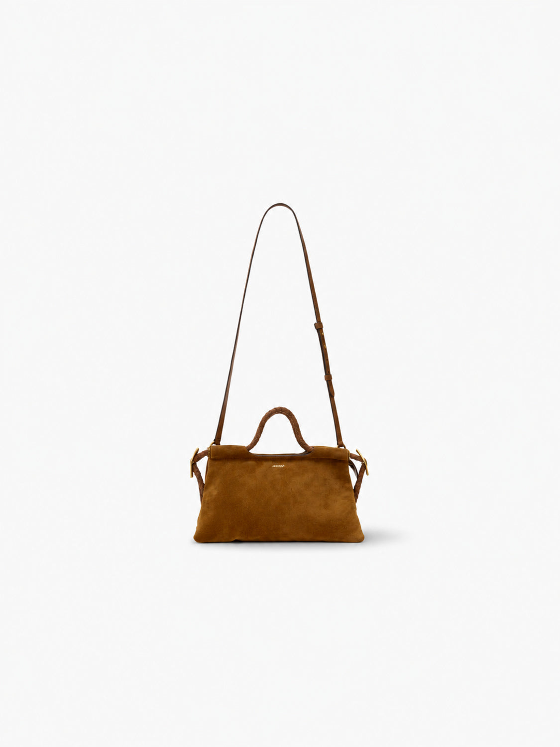 Isabel Marant Pipa M Tasche aus Veloursleder – Ansicht mit Schulterriemen
