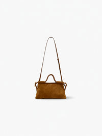 Isabel Marant Pipa M Tasche aus Veloursleder – Ansicht mit Schulterriemen