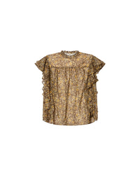 Daliyane - Ärmellose Bluse aus Baumwollvoile