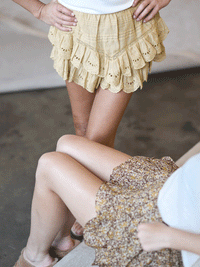 Jocadia - Shorts aus Baumwolle und floraler Spitze