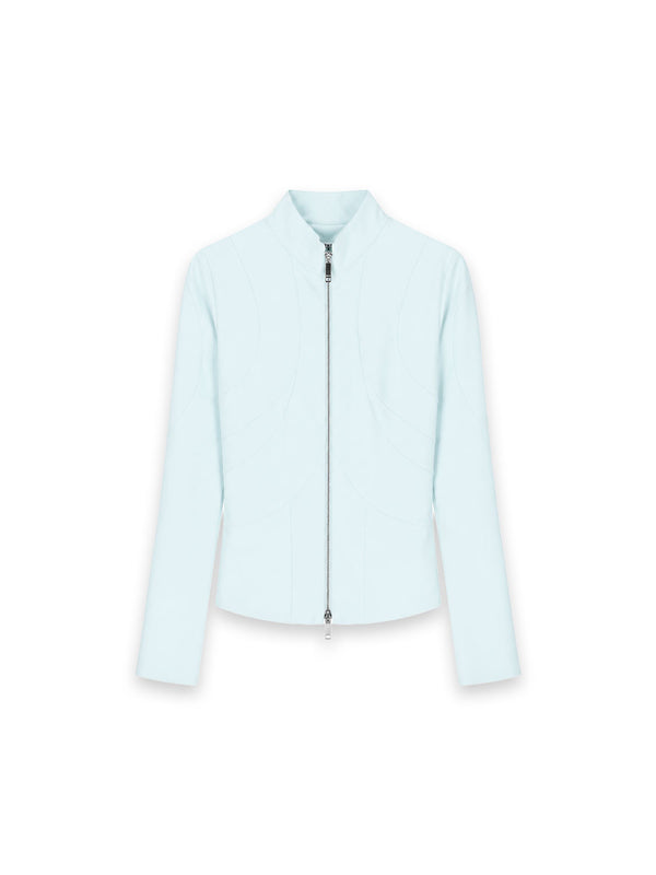 Ayna – Taillierte Lammlederjacke mit Stretch