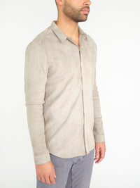 Wander – Stretchiges Hemd aus Veloursleder  