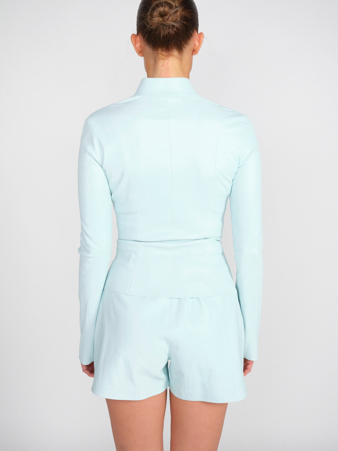 Ayna – Taillierte Lammleder-Jacke mit Stretch