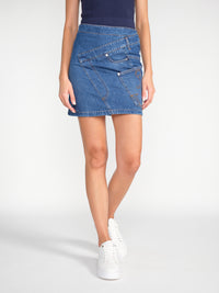 Twisted Mini – Minirock aus Denim