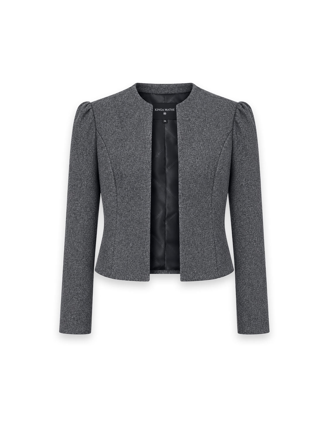 Vanessa Jacket – Tailored wool-look with an elegant stand-up collar