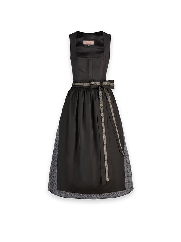 Mia Dirndl – Jacquard-Muster mit eleganter Kontrastschürze